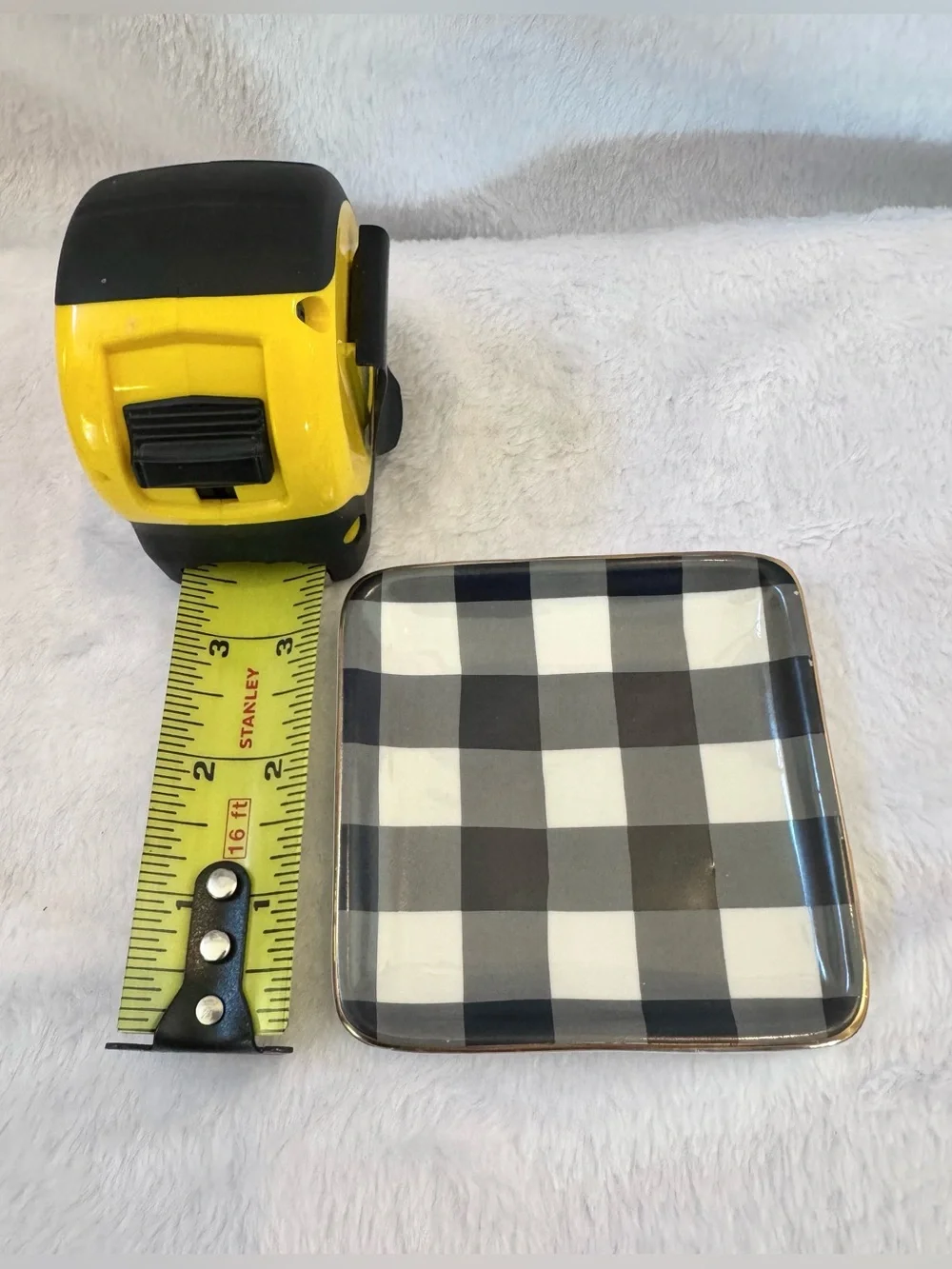 NWT Draper James Small Ceramic Trinket Dish in Gingham